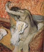 Edgar Degas The lady wiping body after bath France oil painting artist
